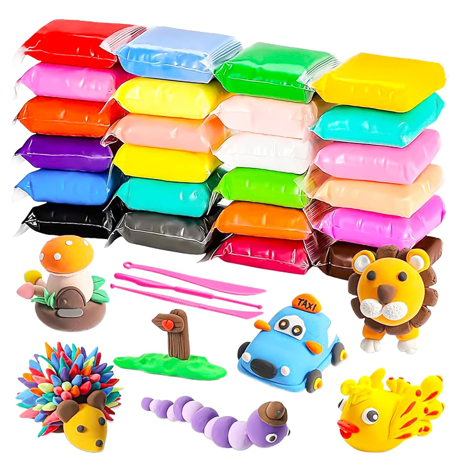 24 Pcs Air Clay Set
