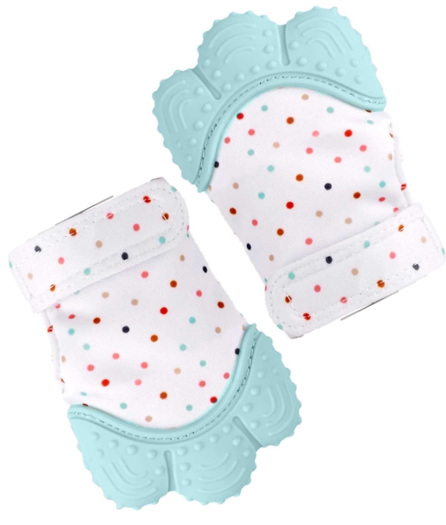 Baby Teething Mitten Gloves – Soft Silicone Teether Mitts for 3–6 Months (Pack of 2)