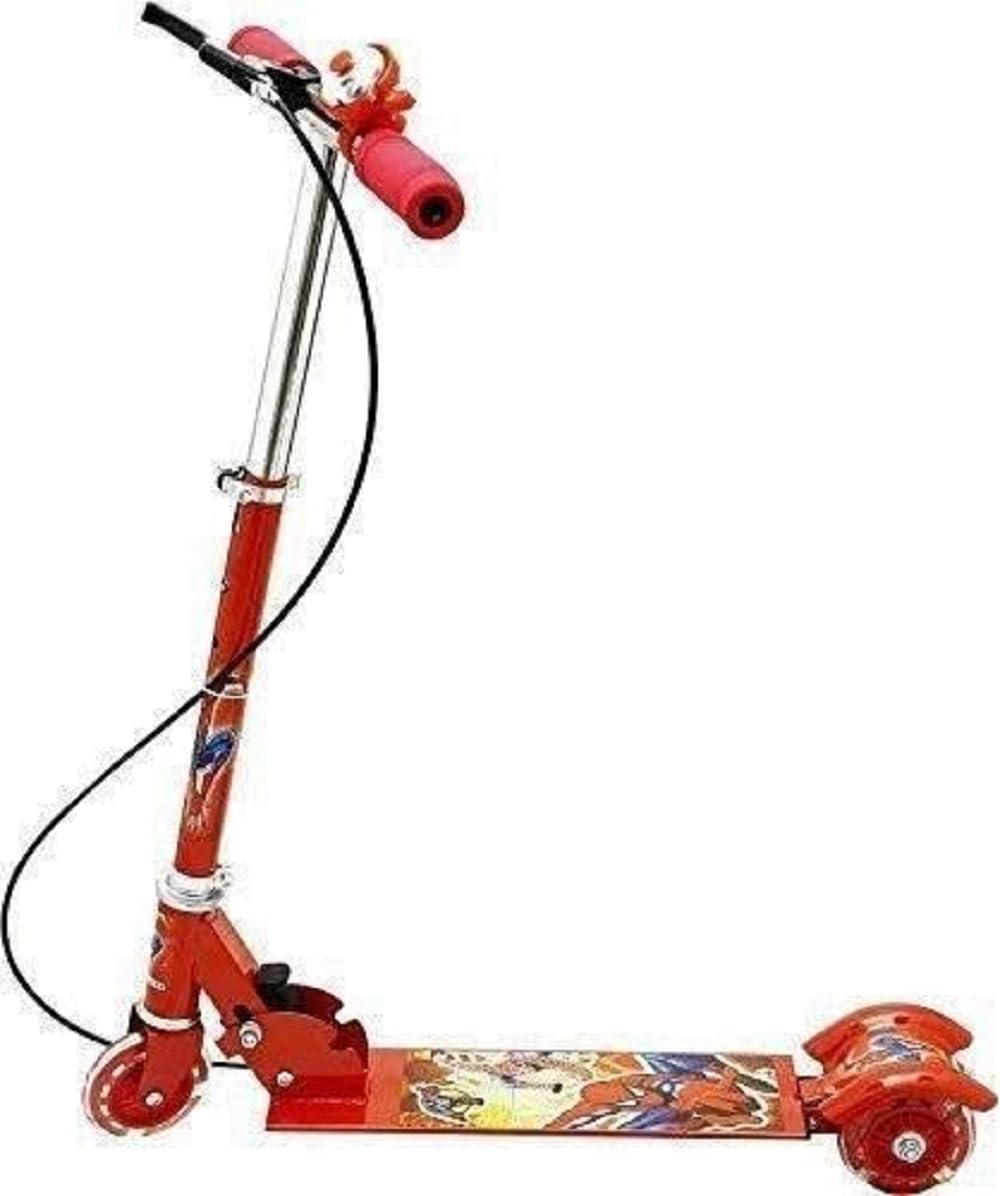 Foldable 3-Wheel Kids Scooter with LED Light-Up Wheels & Adjustable Handlebar