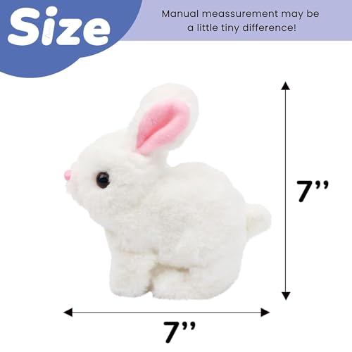Hopping Bunny Toy – Interactive Walking Rabbit with Wiggling Ears, Twitching Nose & Sounds