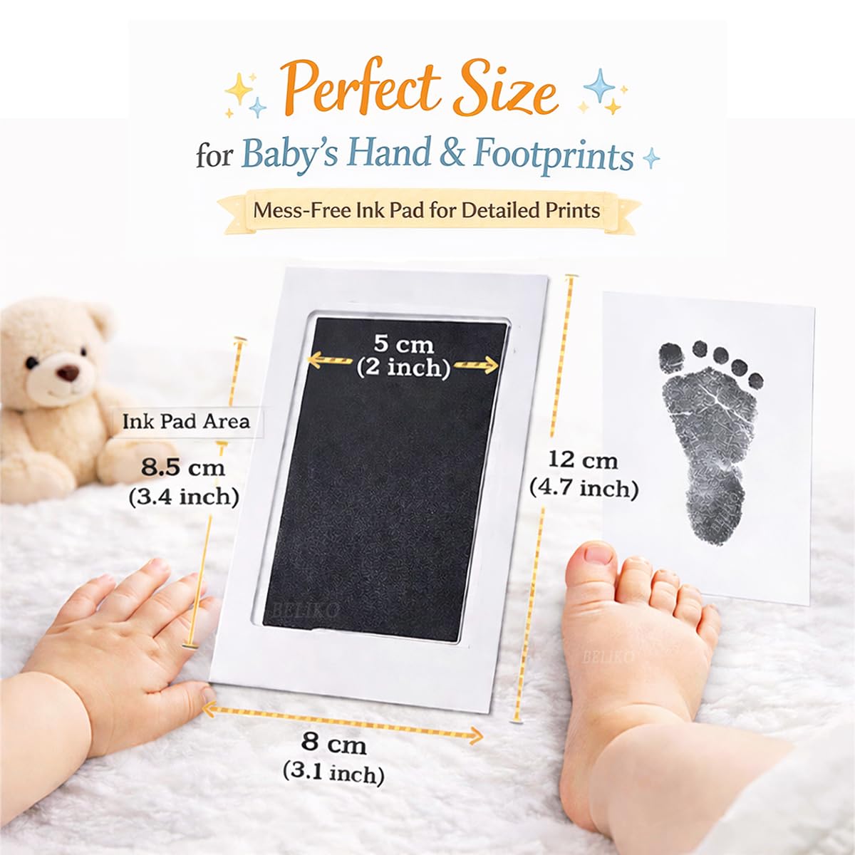 Inkless Baby Handprint & Footprint Kit