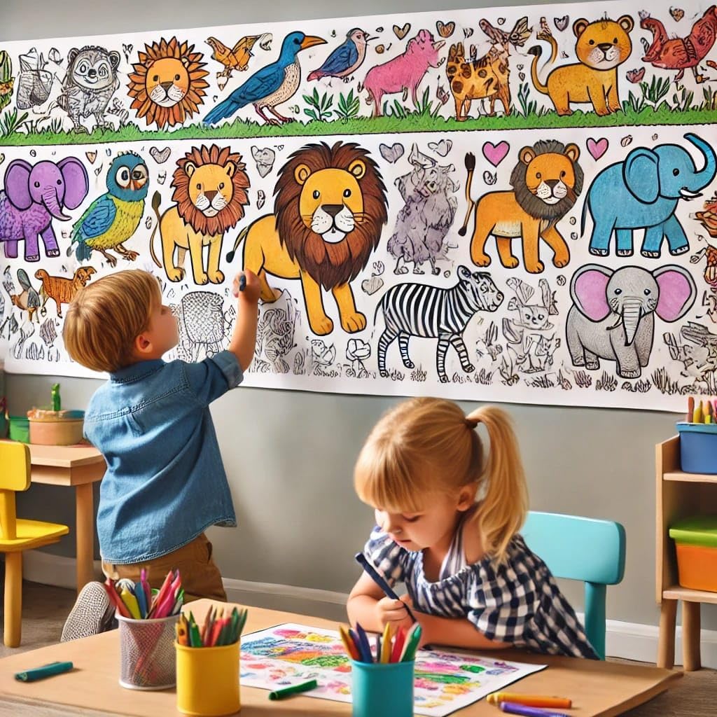Kids Drawing Roll